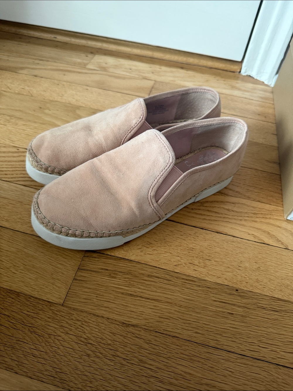 Vince Camuto Slip-On Espadrille Sneakers in Blush Pink